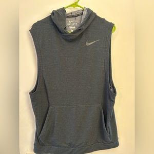 Nike dry fit sleeve less hoodie